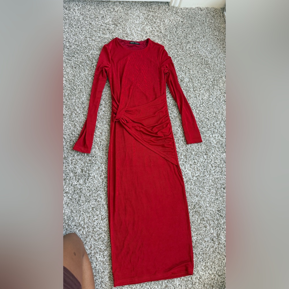 Scarlet Twist-Front Maxi Dress